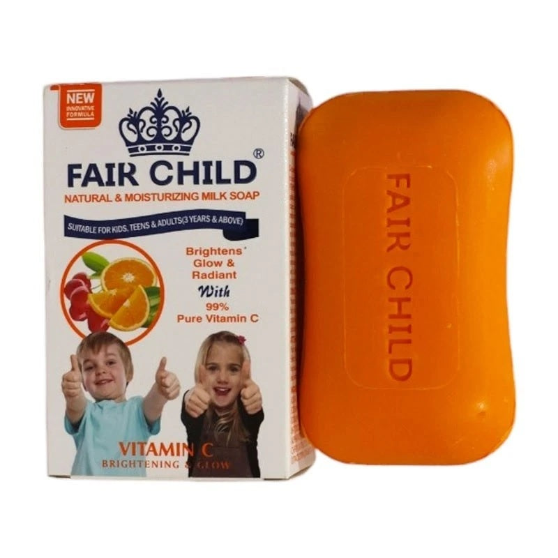 Fair Child Vitamin C Brightening Body Milk Soap 150g – Glowing Skin, Hydrating.