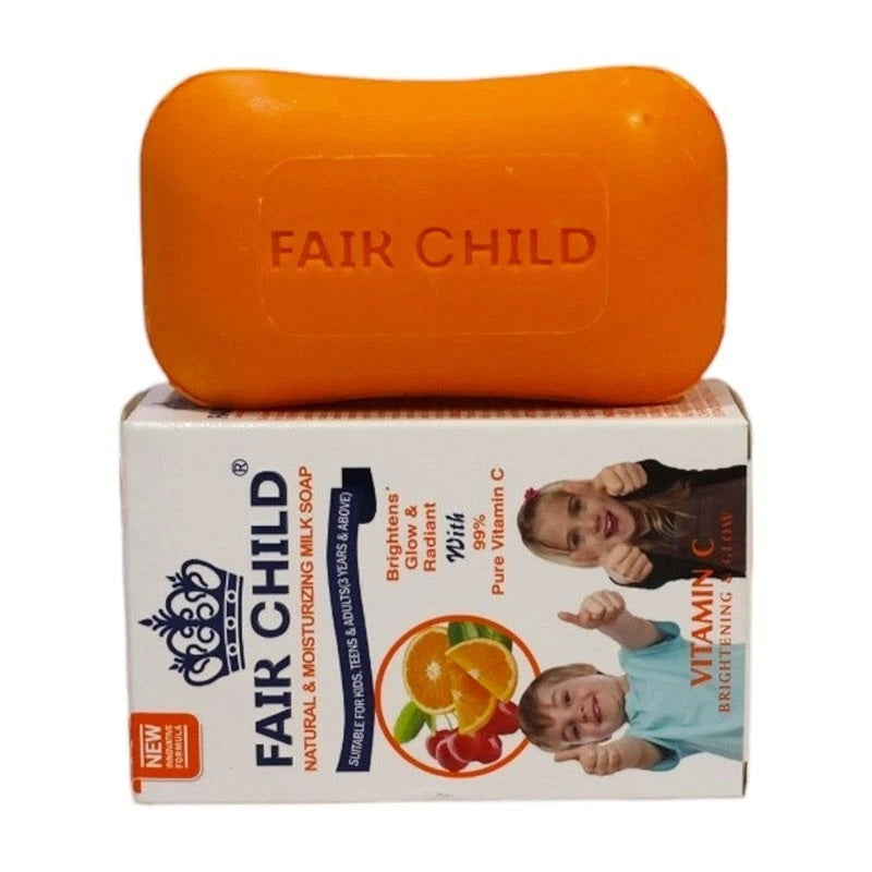 Fair Child Vitamin C Brightening Body Milk Soap 150g – Glowing Skin, Hydrating.