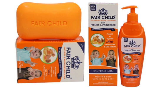 Fair Child Egg Yolk & Honey Soap 150g + Body Wash 400ml | Natural & Moisturizing
