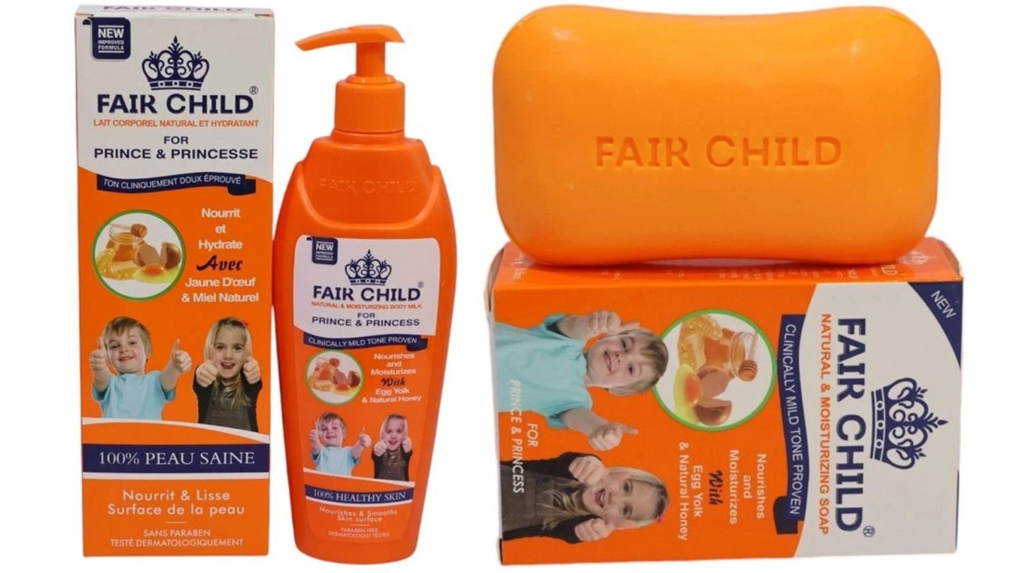 Fair Child Egg Yolk & Honey Soap 150g + Body Wash 400ml | Natural & Moisturizing