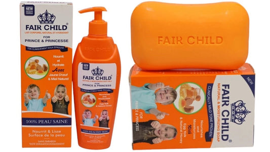 Fair Child Egg Yolk & Honey Soap 150g + Body Wash 400ml | Natural & Moisturizing