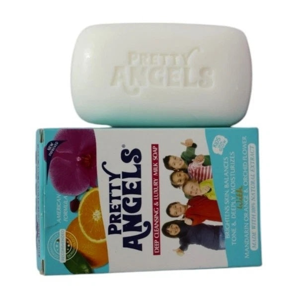 Pretty Angels Milk Soap 125g – Hydrating Brightening Soap with Mandarin & Orchid