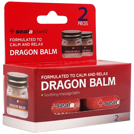 Sealaplast Dragon Balm – Massage & Relief Balm Rub, Twin Pack (2 x 18g Jars)